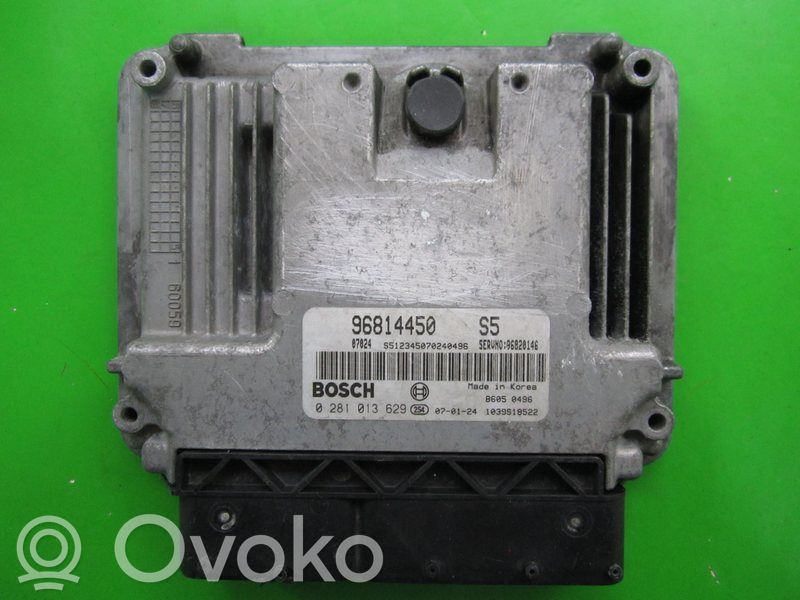Engine control unit/module ECU   96814450,0281013629