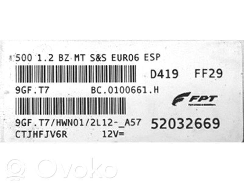 Fiat 500 Engine control unit/module ECU 