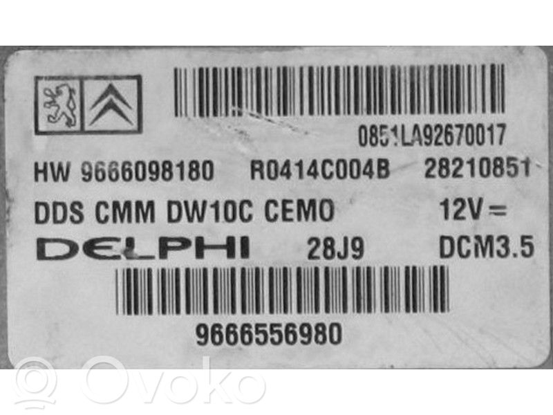 Komputer / Sterownik ECU silnika   9666556980,28210851
