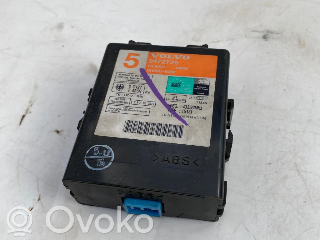 Volvo S70  V70  V70 XC Unité de commande dispositif d'immobilisation 
