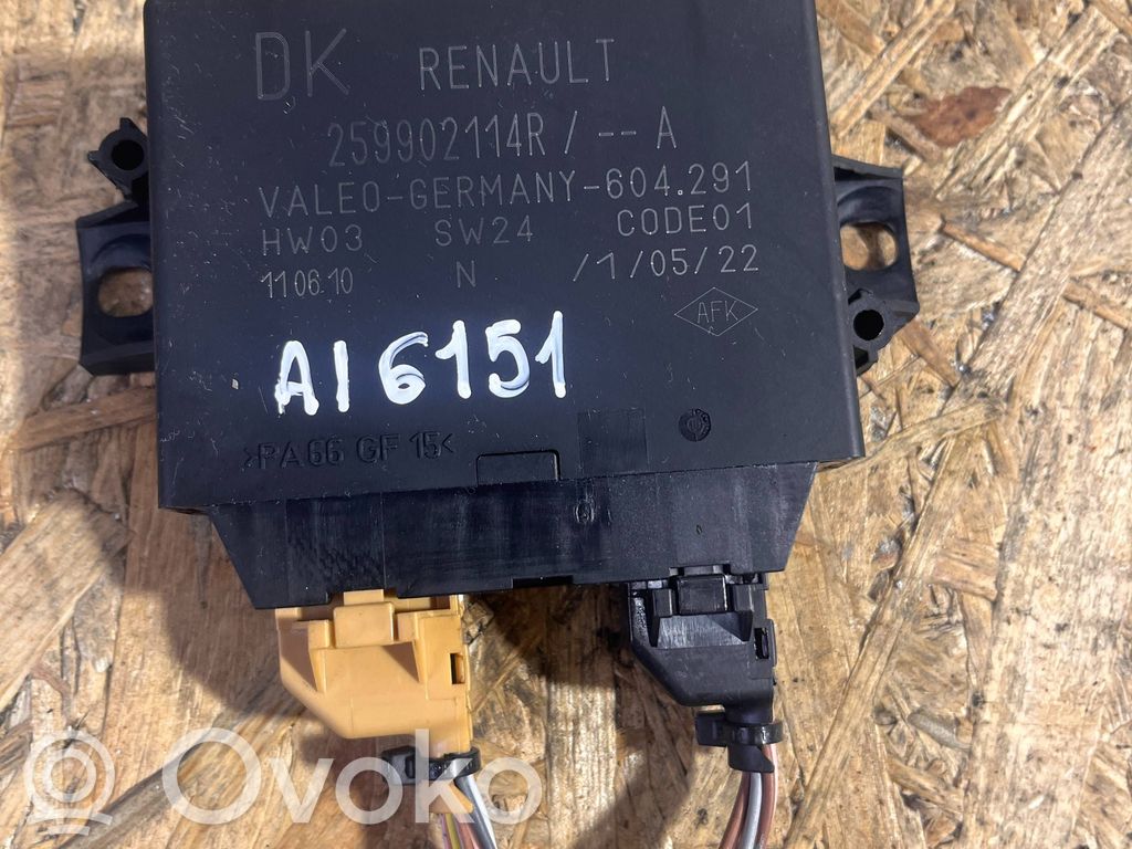 Renault Megane III Pysäköintitutkan (PCD) ohjainlaite/moduuli 