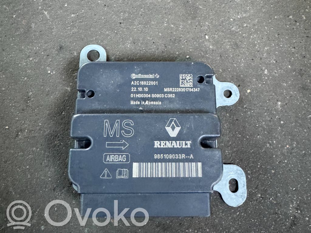 Airbag control unit/module   985109033R