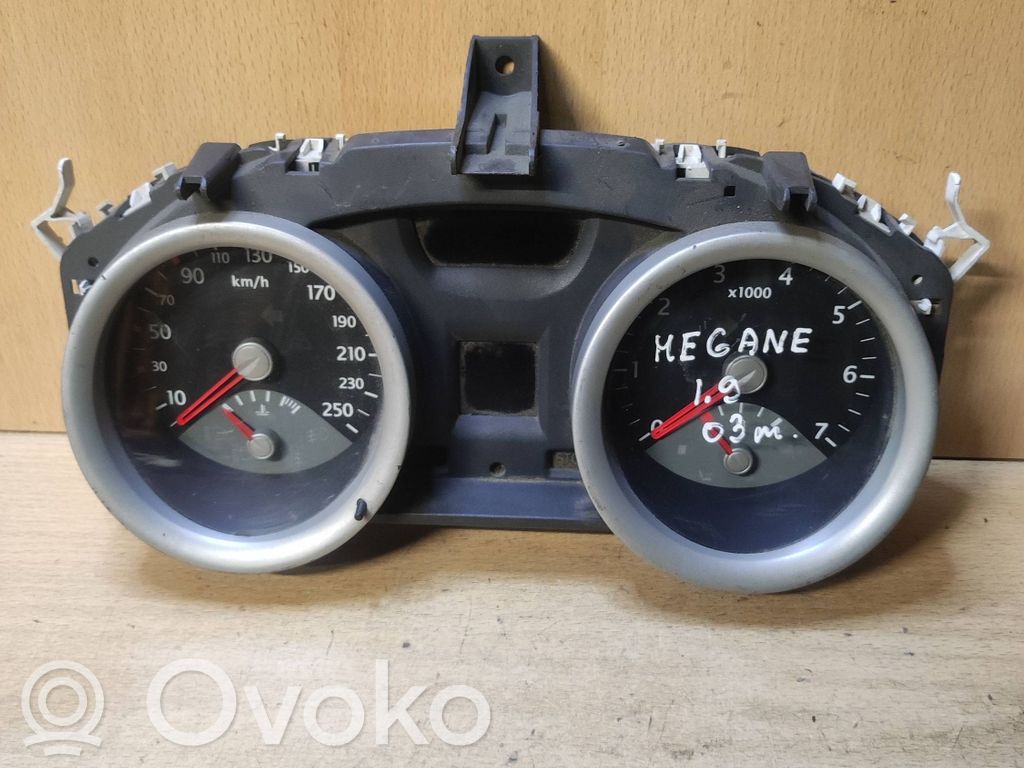 Renault Megane II Velocímetro (tablero de instrumentos) 