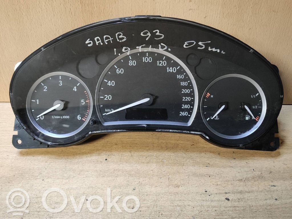 Saab 9-3 Ver2 Speedometer (instrument cluster) 