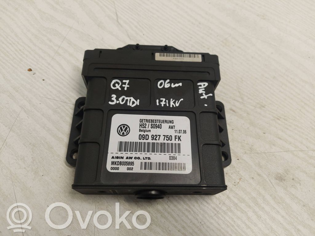 Gearbox control unit/module   09D927750FK,KKDB005895,H52S0940