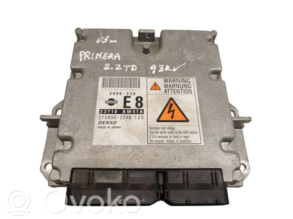 Engine control unit/module   2758002208,5800220E8,23710AW41A