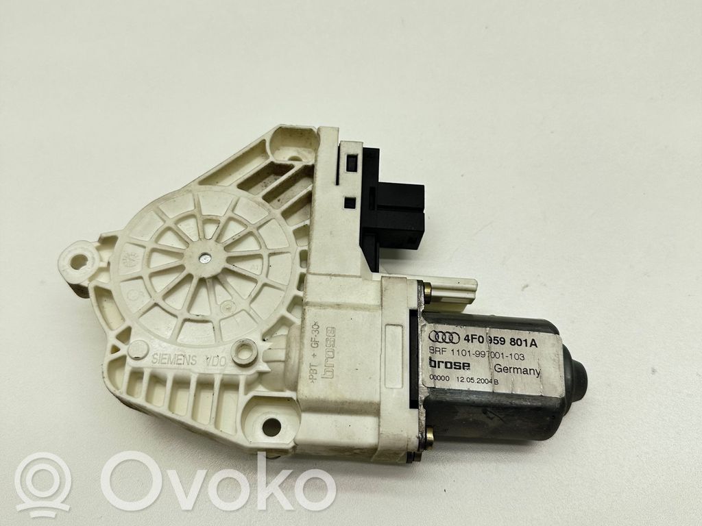 Audi A6 S6 C6 4F Varikliukas priekinio langų pakėlėjo 