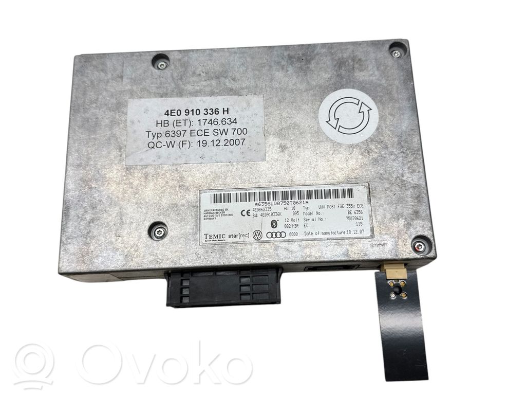 Audi A6 S6 C6 4F Bluetooth control unit module 