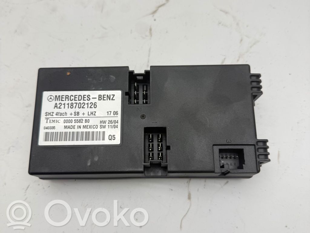 Mercedes-Benz CLS C219 Module de commande de siège 