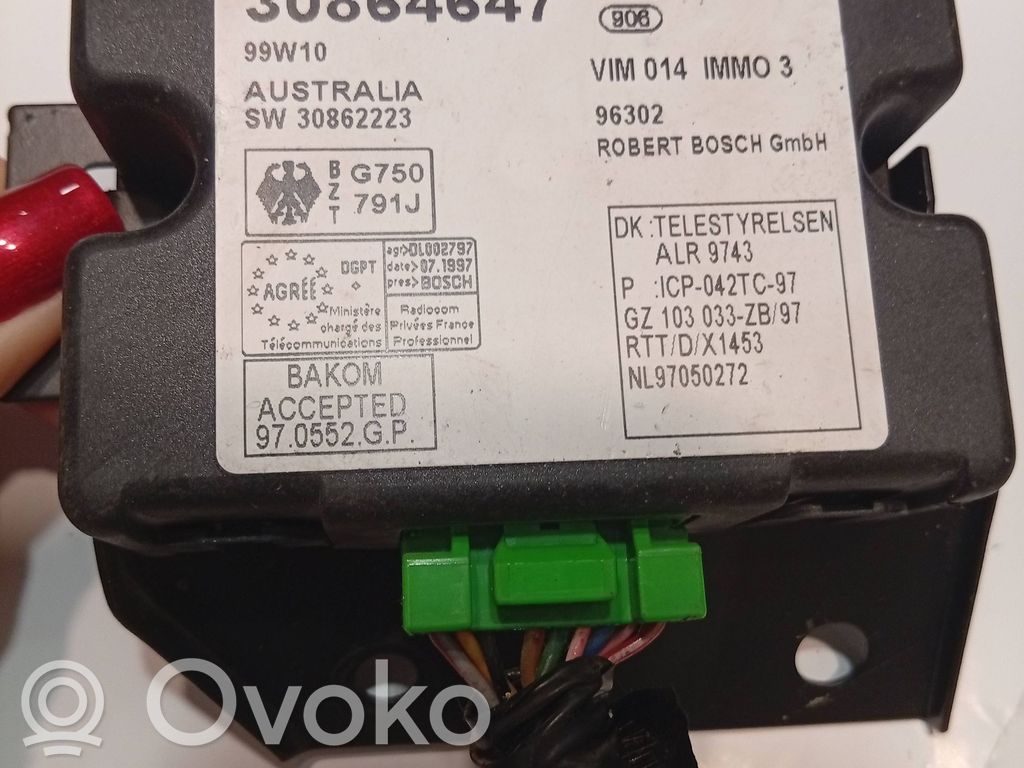 Volvo S40, V40 Immobilizer control unit/module 