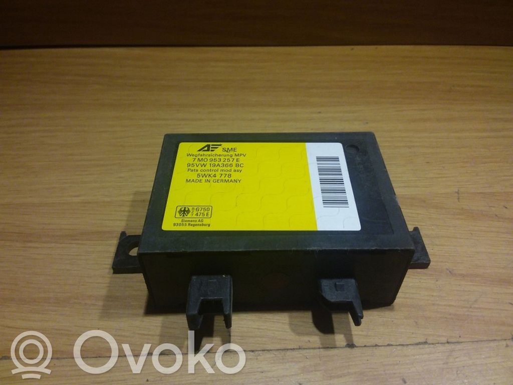 Immobilizer control unit/module   7MO953257E,5WK4778,95VW19A356BC