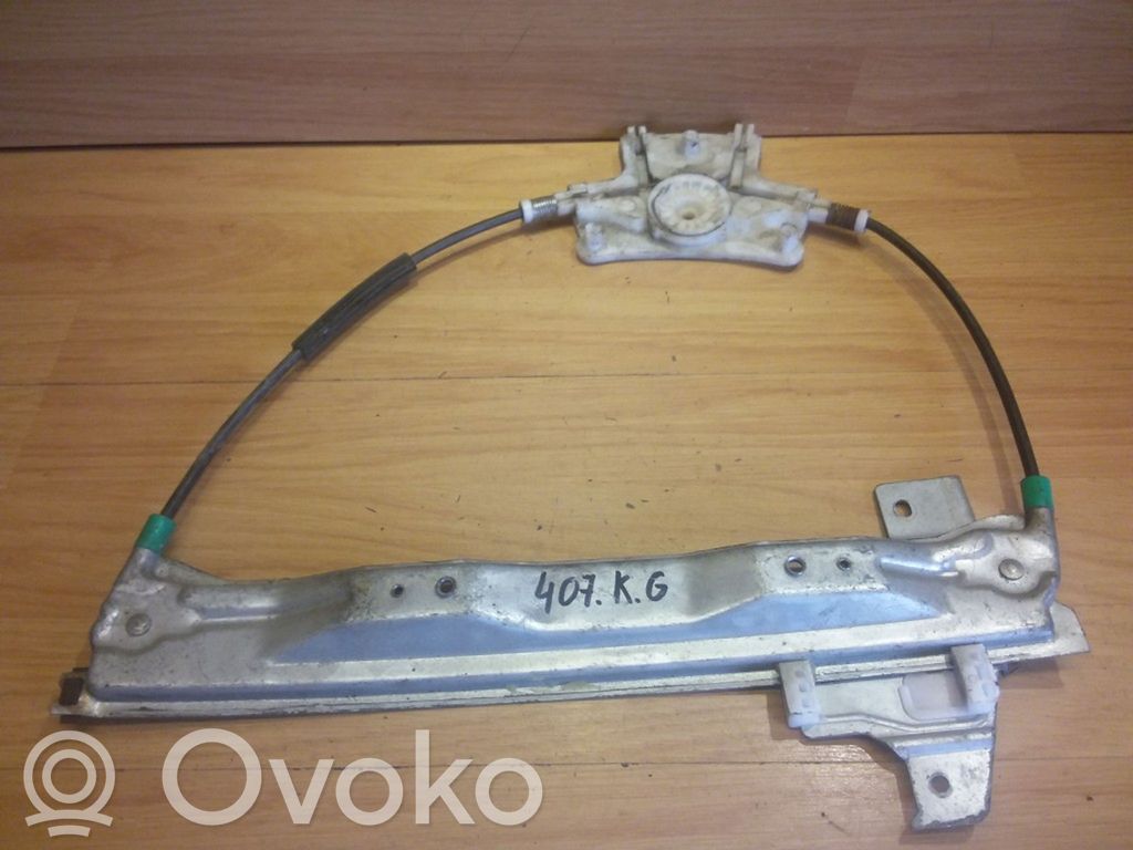 Peugeot 407 Mechanizm podnoszenia szyby tylnej bez silnika 