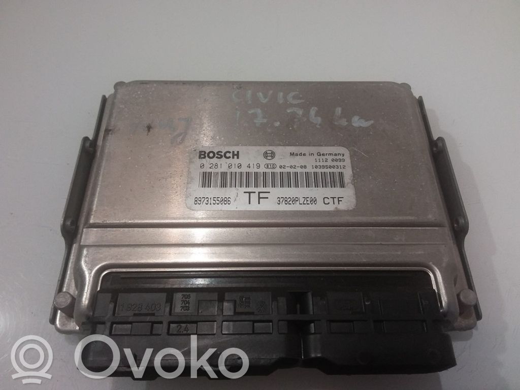 Honda Civic Engine control unit/module 