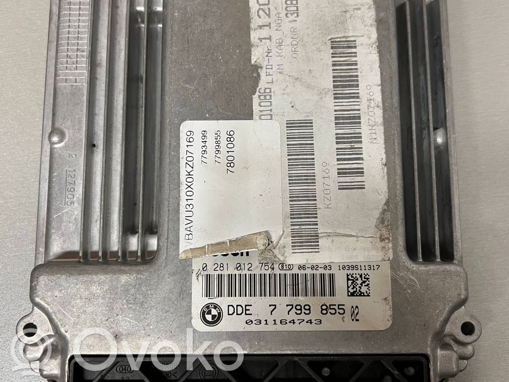 BMW 3 E90 E91 Unitate/modul de control motor 