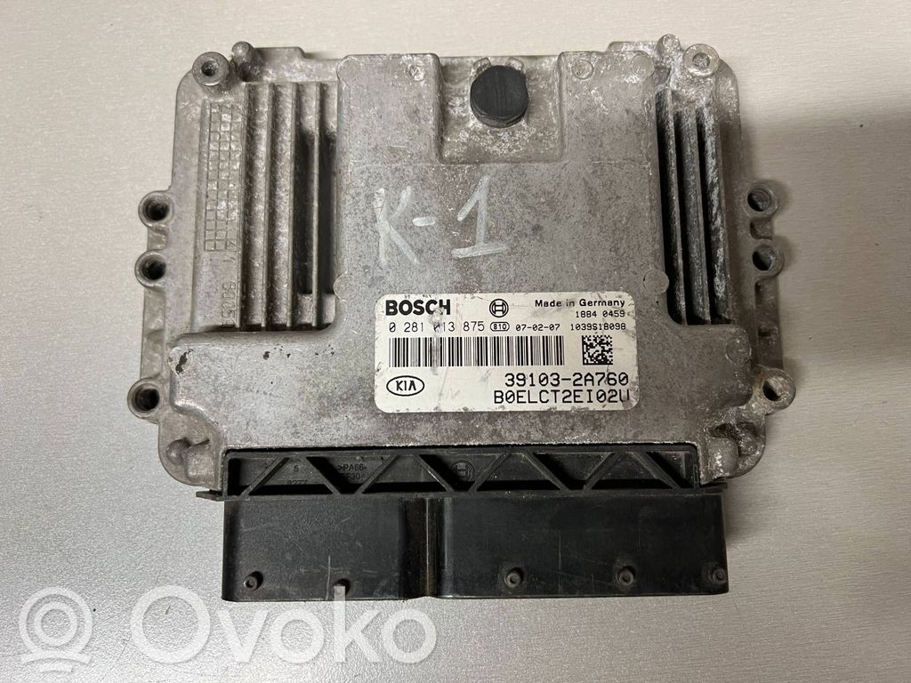 Engine control unit/module ECU   391032A760,0281013875,1039S18099