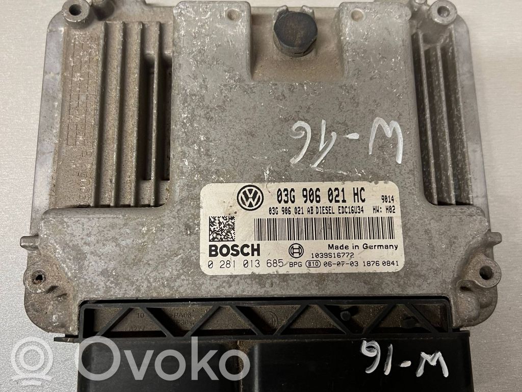 Volkswagen Golf Plus Engine control unit/module 