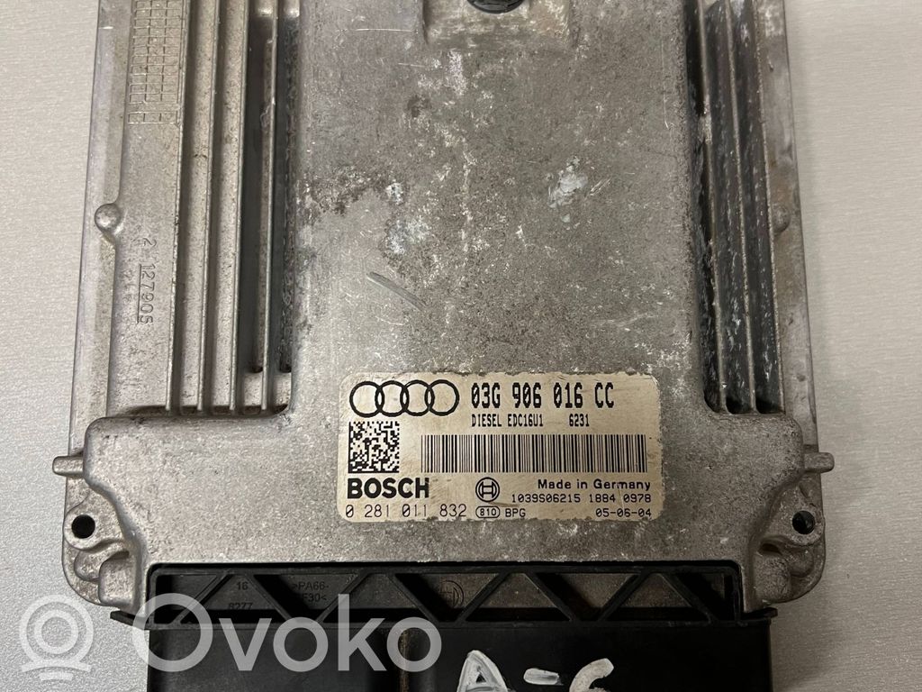 Engine control unit/module   03G906016CC,1039S06211,0281011832