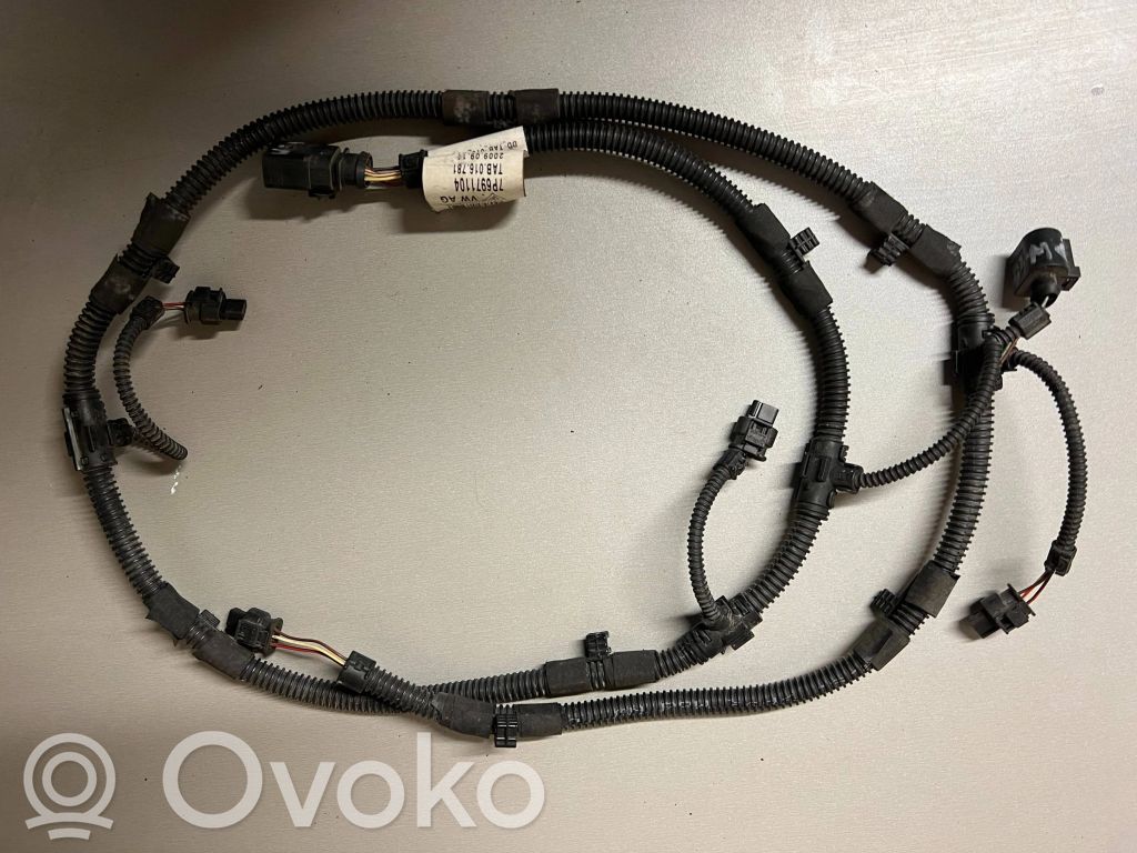 Volkswagen Touareg II Wiązka przewodów czujnika parkowania PDC 
