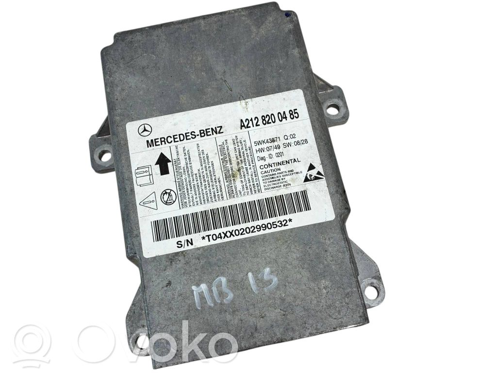 Mercedes-Benz E W212 Airbag control unit/module 