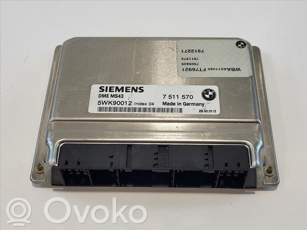 BMW 3 E46 Galios (ECU) modulis 