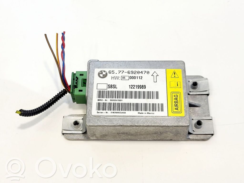 BMW 7 E65 E66 Sensor impacto/accidente para activar Airbag 