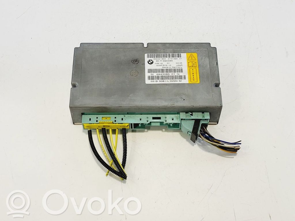 BMW 5 E60 E61 Unidad de control/módulo del Airbag 