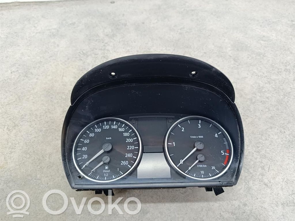 BMW 3 E90 E91 Spidometrs (instrumentu panelī) 