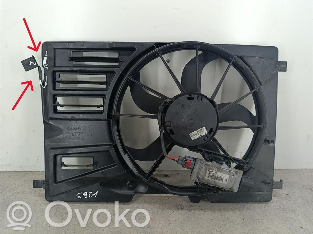 Ford C-MAX II Elektrisks radiatoru ventilators 
