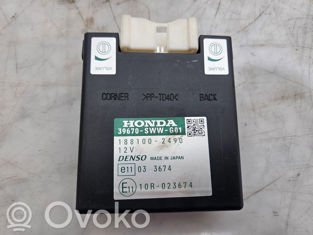 Honda CR-V Parkošanas (PDC) vadības bloks 