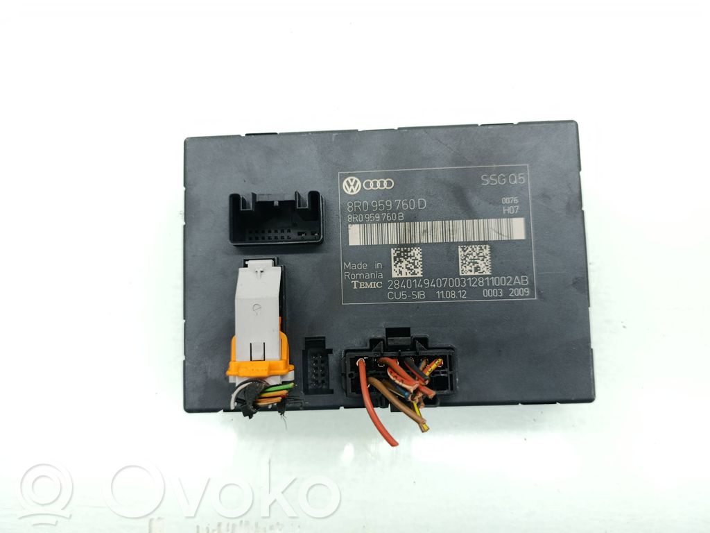 Audi Q5 SQ5 8R Module de commande de siège 