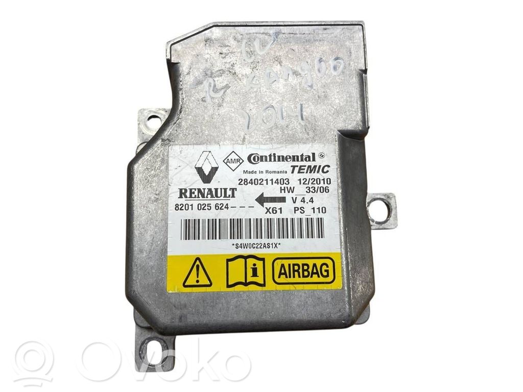 Renault Kangoo II Airbag control unit/module 
