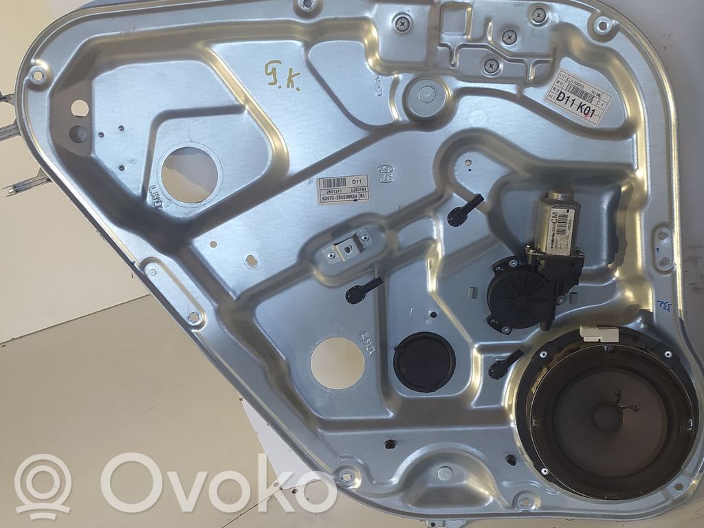 Hyundai Santa Fe Alzacristalli della portiera posteriore con motorino 