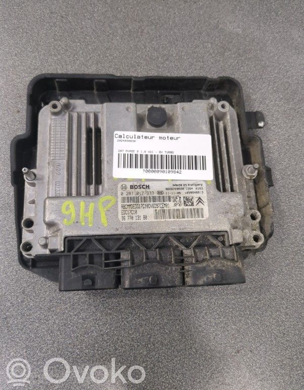 Peugeot 207 Engine control unit/module 