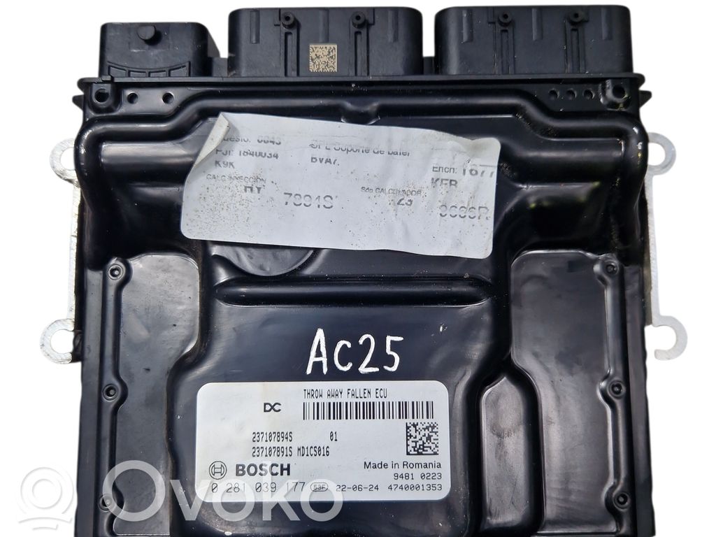 Renault Megane IV Engine control unit/module 