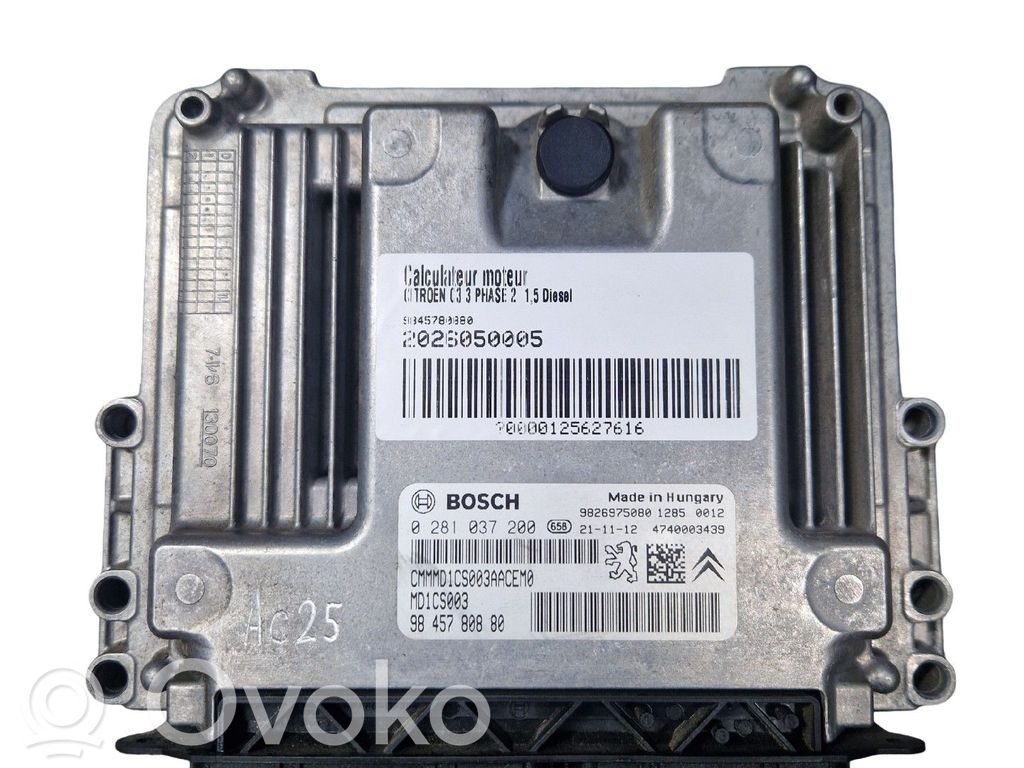 Citroen C3 Engine control unit/module 