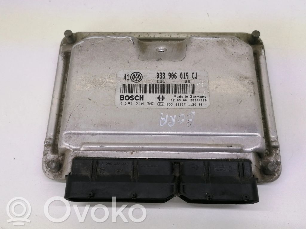 Engine control unit/module   038906019CJ,0281010302,28SA4320