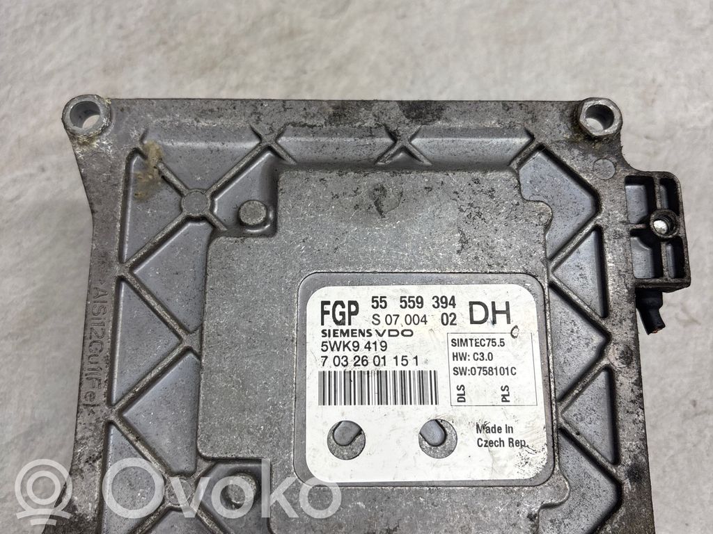 Opel Astra J Engine control unit/module 