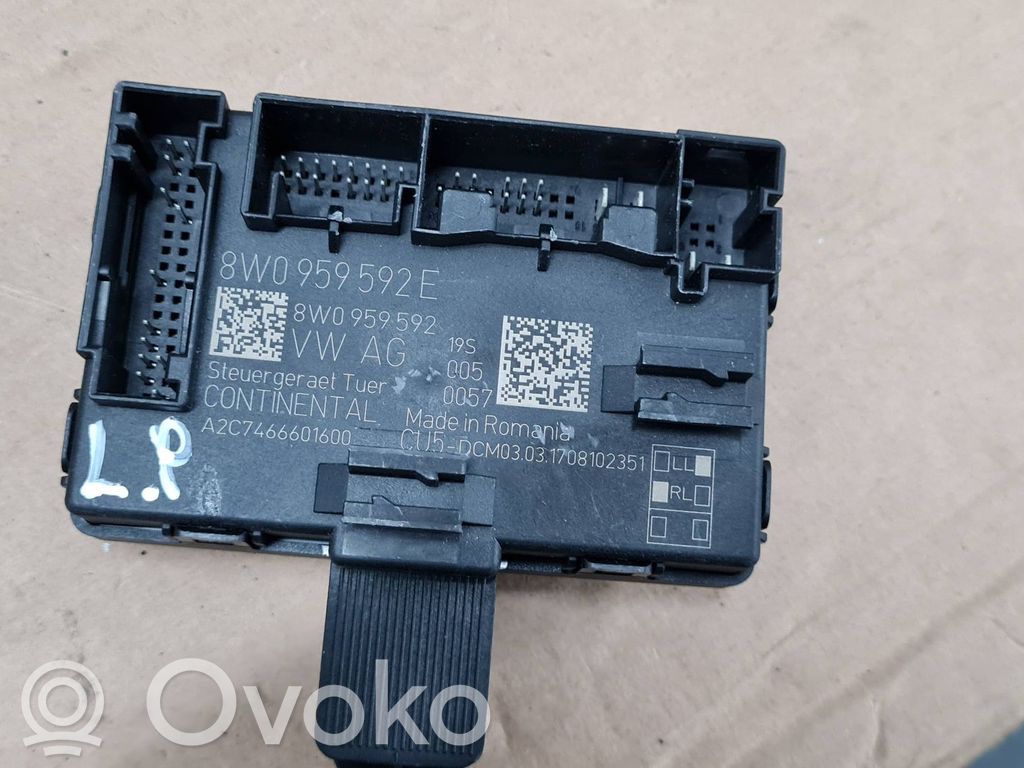 Oven ohjainlaite/moduuli   8W0959592E,8W0959592,A2C7466601600