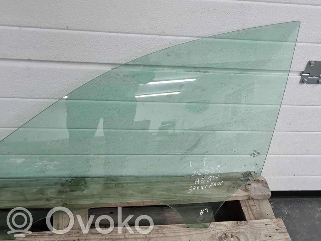 Audi A5 Front door window glass four-door 