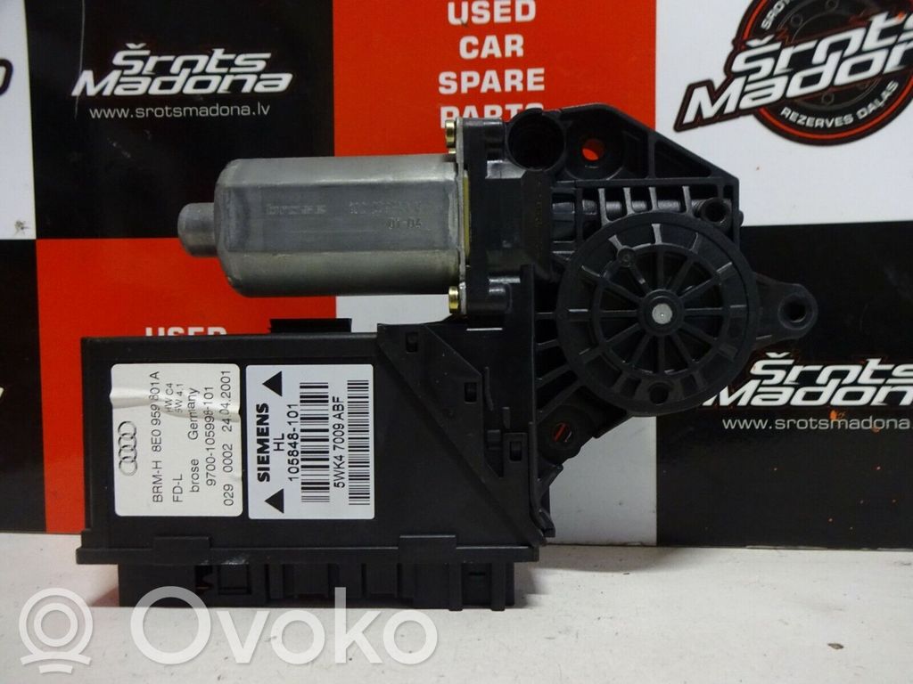 Audi A4 S4 B6 8E 8H Silniczek podnoszenia szyby drzwi tylnych 