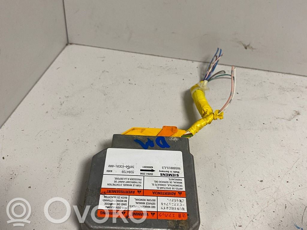 Opel Agila A Turvatyynyn ohjainlaite/moduuli 