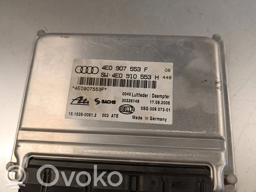 Module de commande suspension pneumatique arrière   4E0907553F,4E0910553H