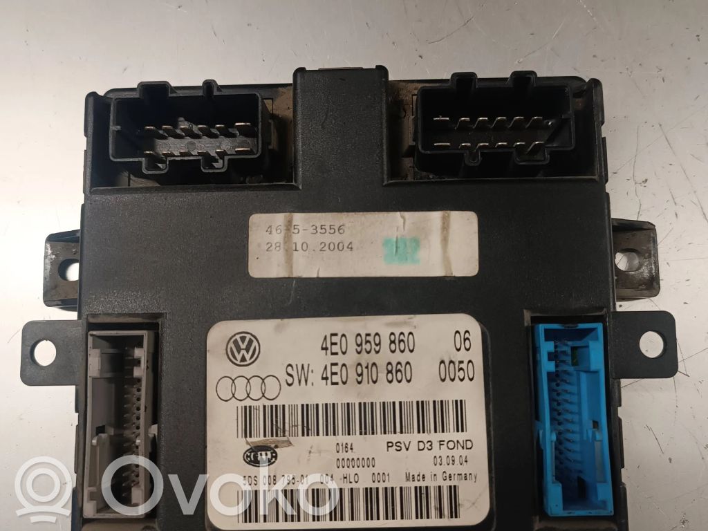 Audi A8 S8 D3 4E Seat control module 