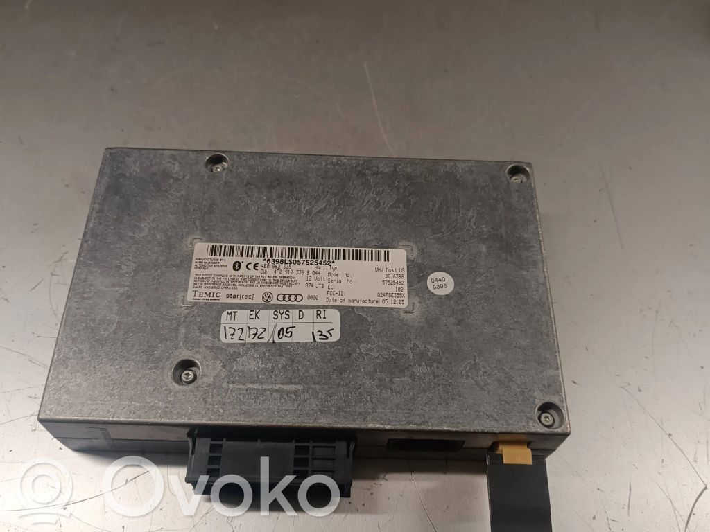 Unidad de control/módulo de bluetooth   4E0862335,4F0910336B