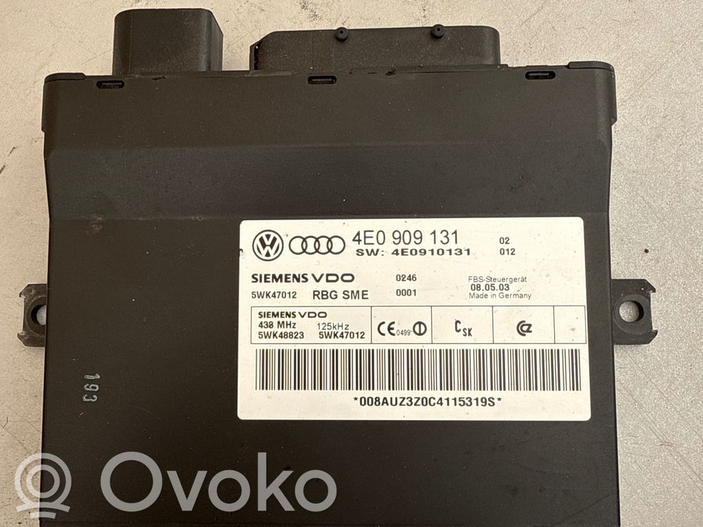 Audi A8 S8 D3 4E Комфортный модуль 