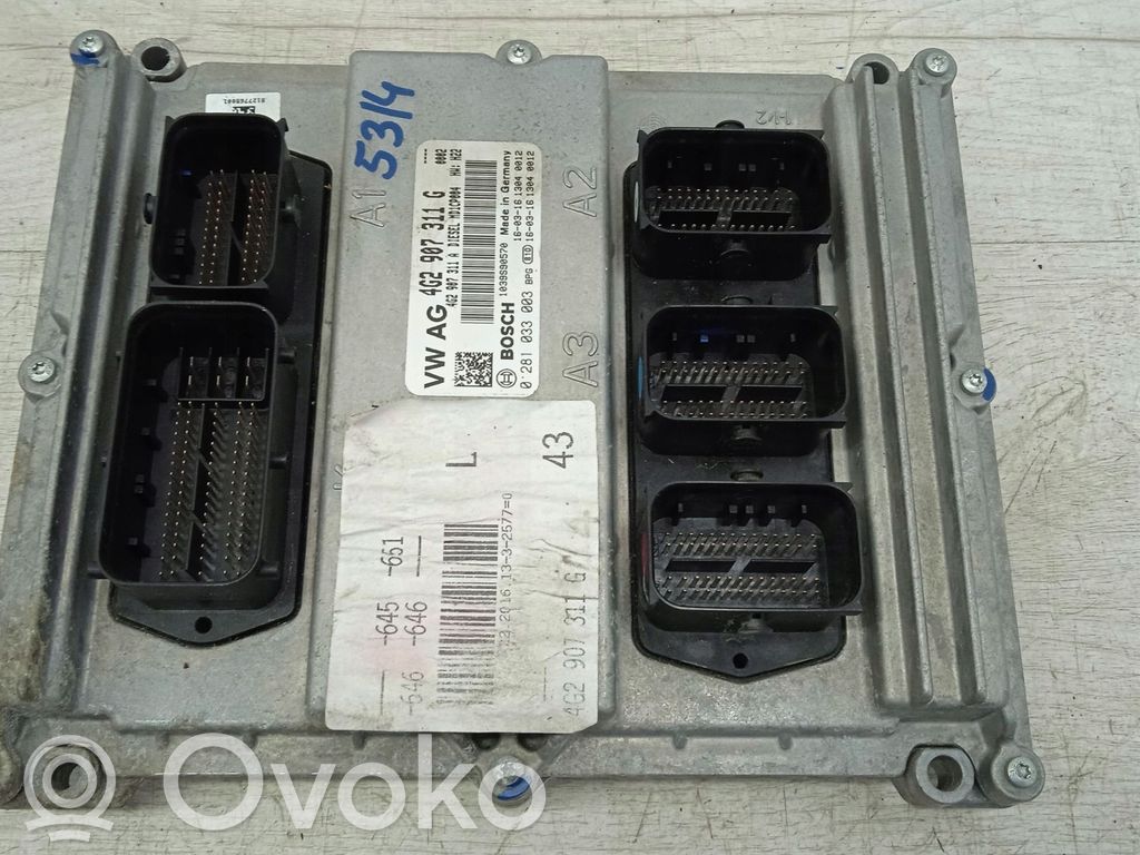 Audi A6 S6 C7 4G Engine control unit/module 