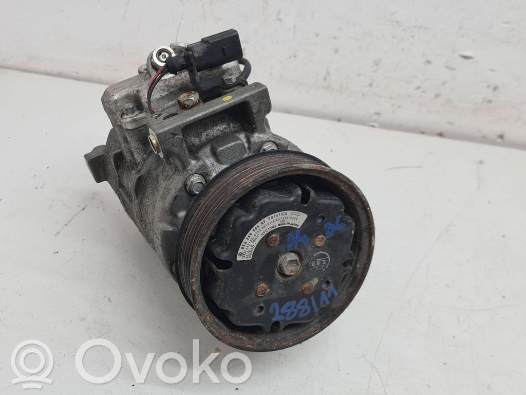 Audi A4 S4 B6 8E 8H Kompresor / Sprężarka klimatyzacji A/C 