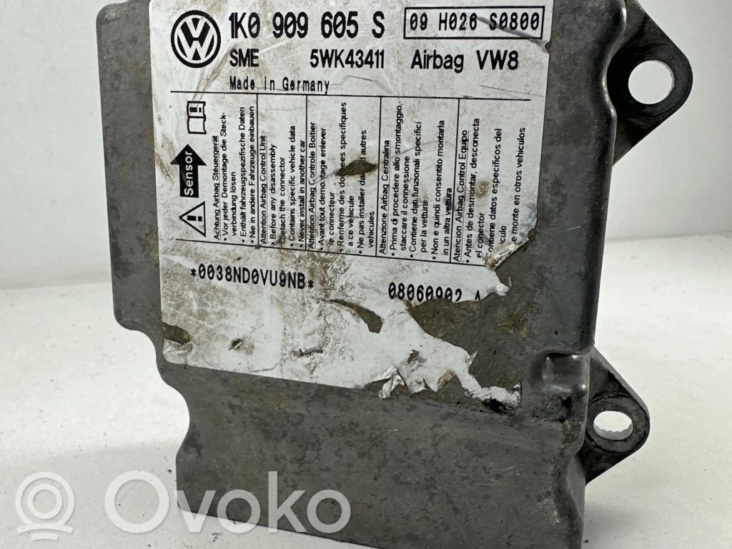 Skoda Octavia Mk2 (1Z) Unitate/modul de comandă airbaguri 