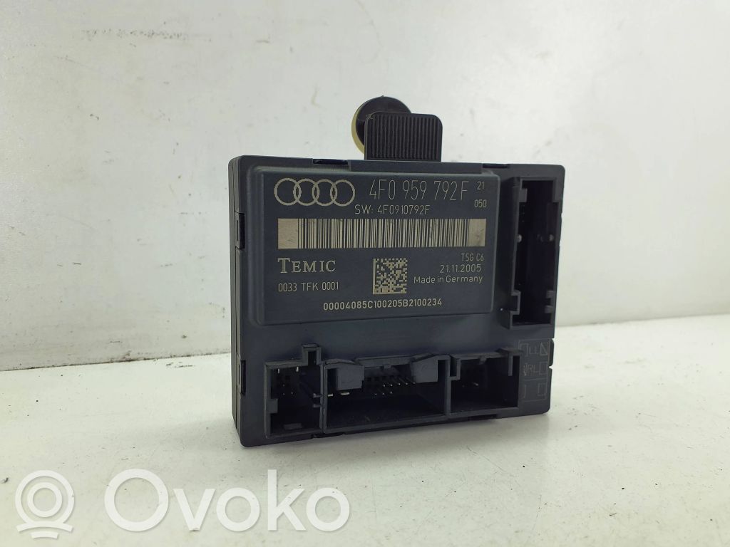 Audi A6 S6 C6 4F Unité de commande module de porte 