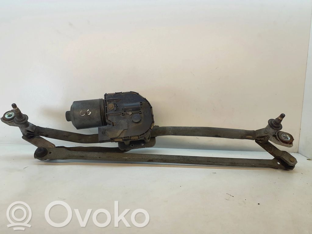 Audi A6 S6 C6 4F Mechanizm i silniczek wycieraczek szyby przedniej / czołowej 
